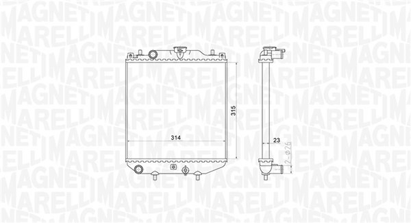 Magneti Marelli Radiateur 350213180300