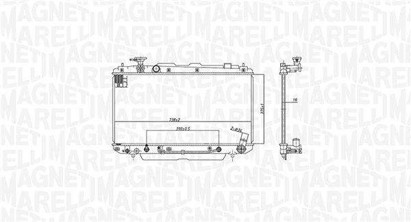 Magneti Marelli Radiateur 350213183200