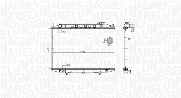 Magneti Marelli Radiateur 350213183500