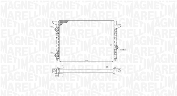 Radiateur Magneti Marelli 350213185400