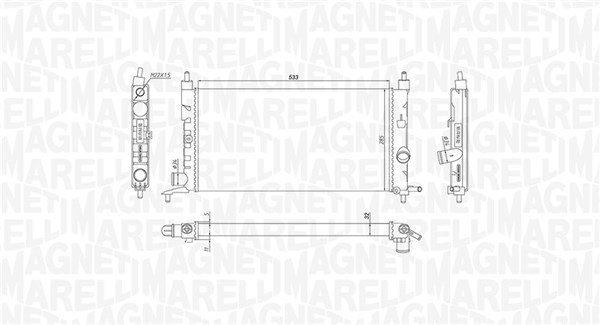 Magneti Marelli Radiateur 350213190400