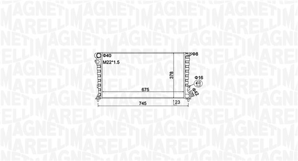 Magneti Marelli Radiateur 350213195100