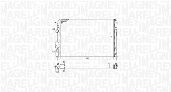 Magneti Marelli Radiateur 350213198500
