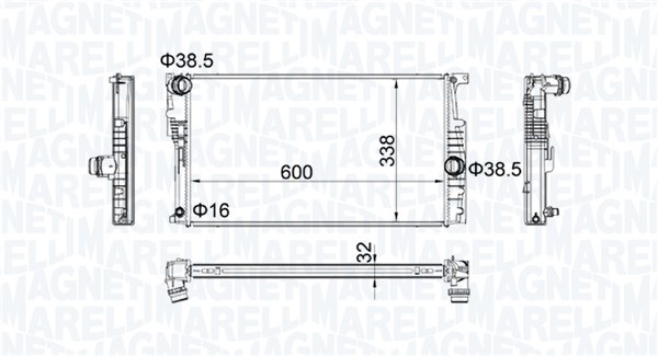 Radiateur Magneti Marelli 350213202200