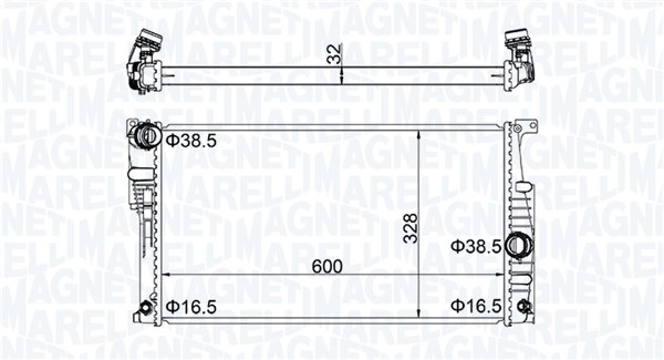 Radiateur Magneti Marelli 350213202300