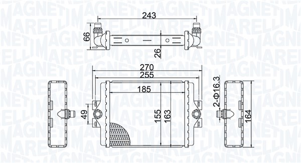 Radiateur Magneti Marelli 350213202500