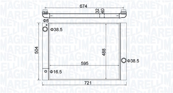 Radiateur Magneti Marelli 350213202600