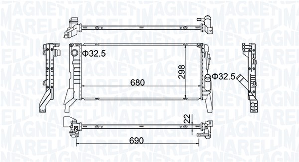 Radiateur Magneti Marelli 350213202700