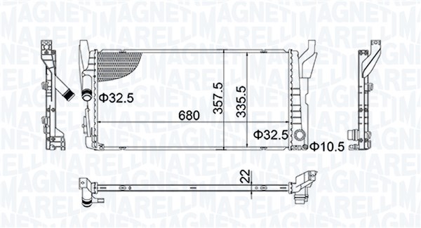 Radiateur Magneti Marelli 350213202900