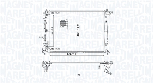 Radiateur Magneti Marelli 350213204800