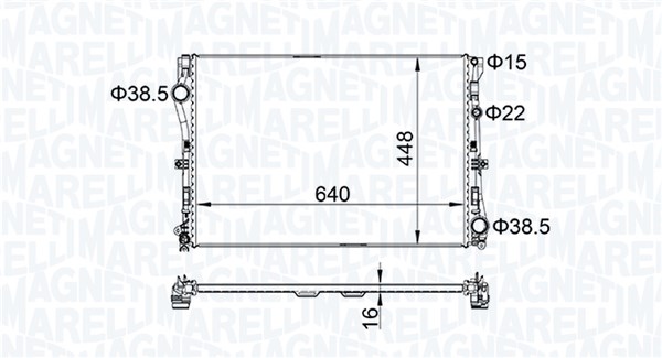 Radiateur Magneti Marelli 350213205400