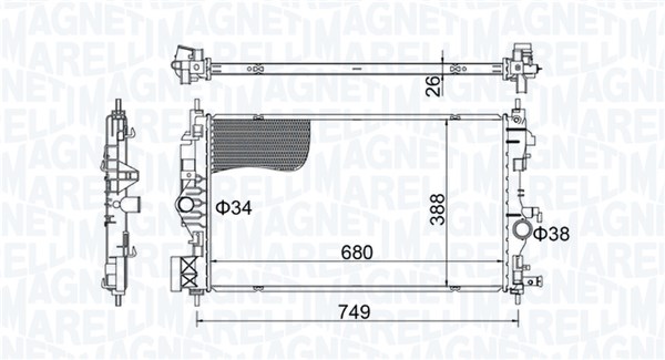 Radiateur Magneti Marelli 350213206300