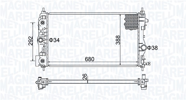 Radiateur Magneti Marelli 350213206600