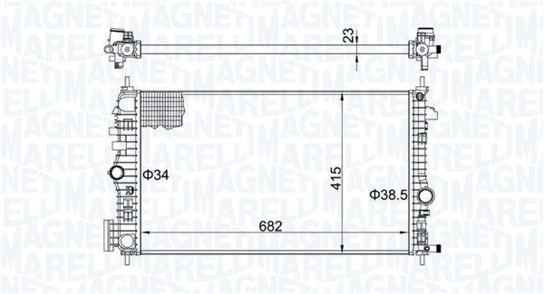 Radiateur Magneti Marelli 350213207100