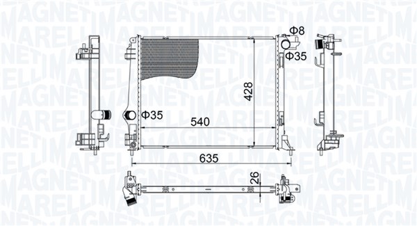 Radiateur Magneti Marelli 350213207400