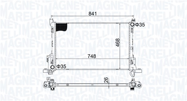 Radiateur Magneti Marelli 350213207700