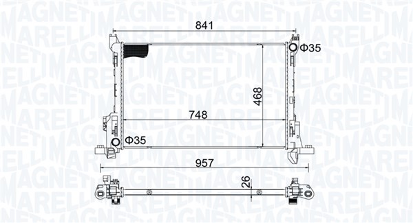 Radiateur Magneti Marelli 350213207800