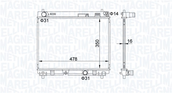 Radiateur Magneti Marelli 350213208200