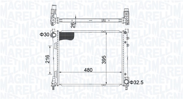 Radiateur Magneti Marelli 350213209200