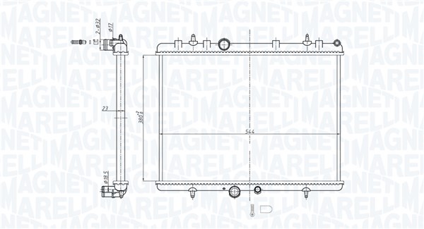 Radiateur Magneti Marelli 350213209600