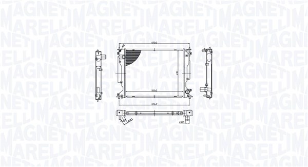 Radiateur Magneti Marelli 350213212400