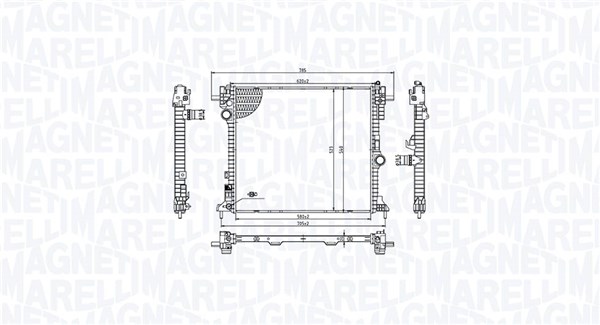 Radiateur Magneti Marelli 350213214100