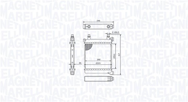 Radiateur Magneti Marelli 350213214500