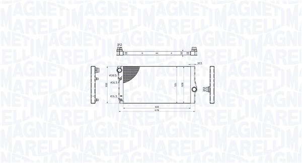 Radiateur Magneti Marelli 350213214600