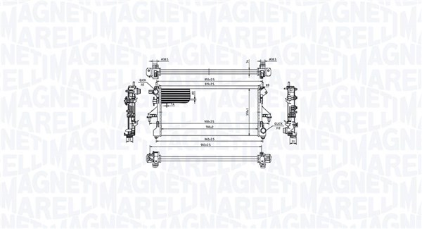 Radiateur Magneti Marelli 350213214900