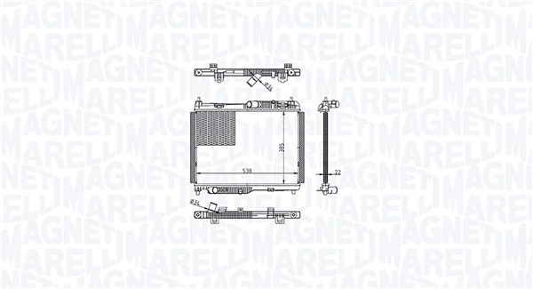 Radiateur Magneti Marelli 350213215600