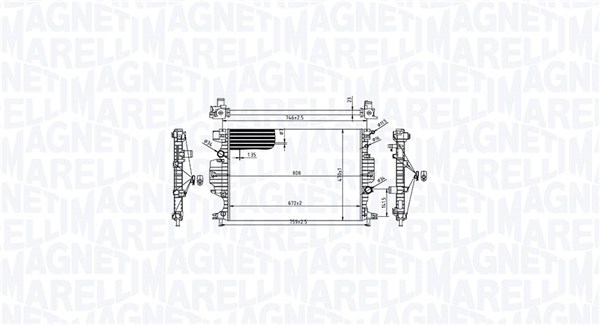 Radiateur Magneti Marelli 350213215900