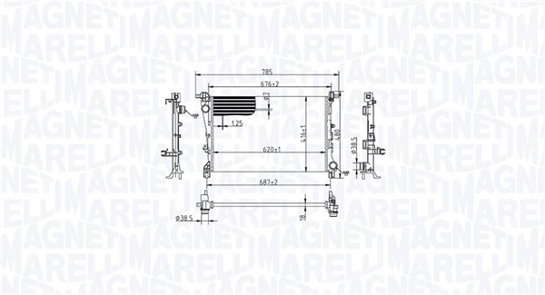 Radiateur Magneti Marelli 350213217900