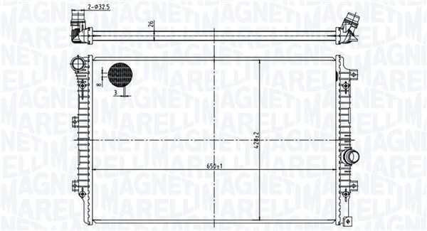 Radiateur Magneti Marelli 350213220800