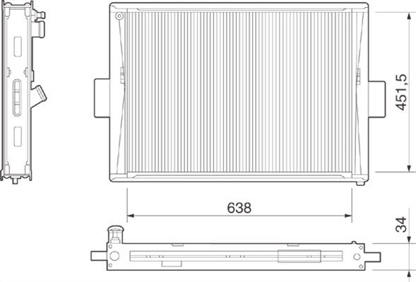 Radiateur Magneti Marelli 350213266000