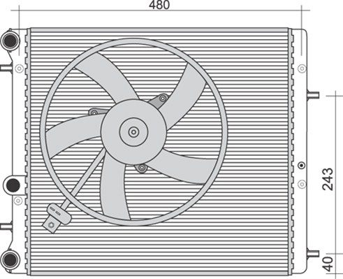 Radiateur Magneti Marelli 350213851000