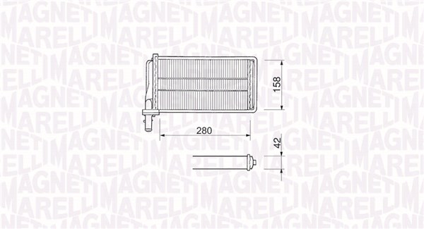 Magneti Marelli Kachelradiateur 350218061000