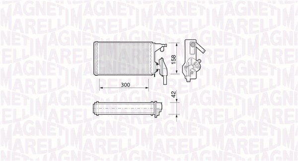 Magneti Marelli Kachelradiateur 350218063000