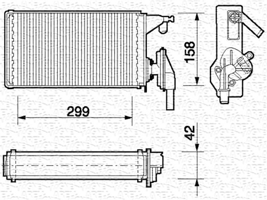 Magneti Marelli Kachelradiateur 350218063000