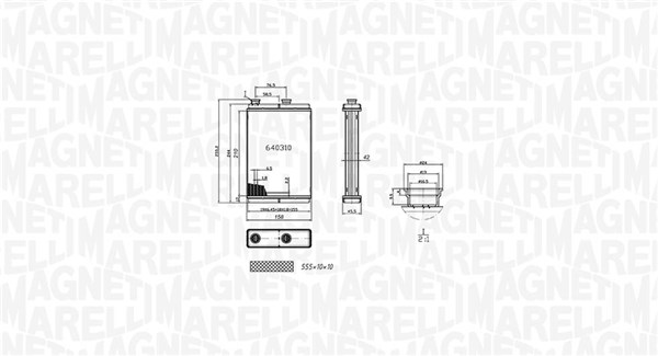 Magneti Marelli Kachelradiateur 350218065000