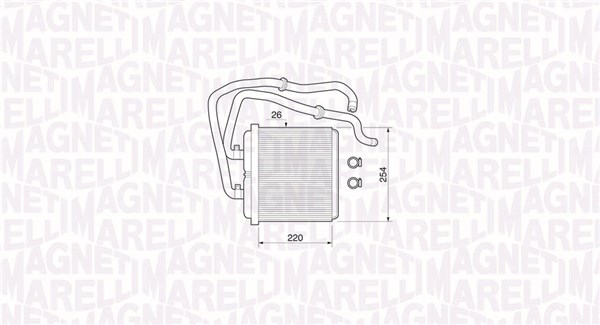 Magneti Marelli Kachelradiateur 350218072000