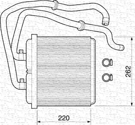 Magneti Marelli Kachelradiateur 350218072000