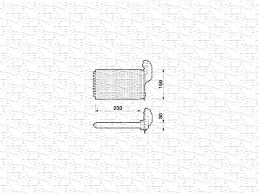 Kachelradiateur Magneti Marelli 350218203000