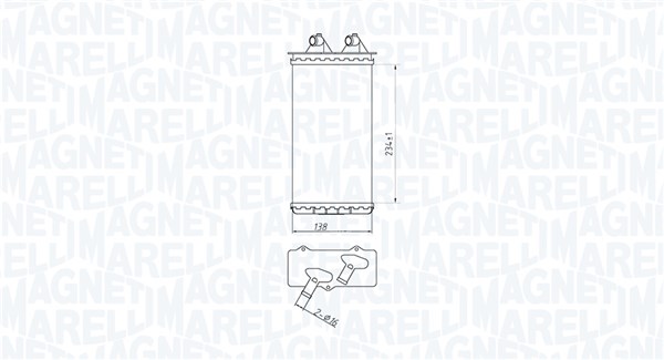 Magneti Marelli Kachelradiateur 350218213000