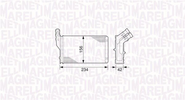 Magneti Marelli Kachelradiateur 350218221000