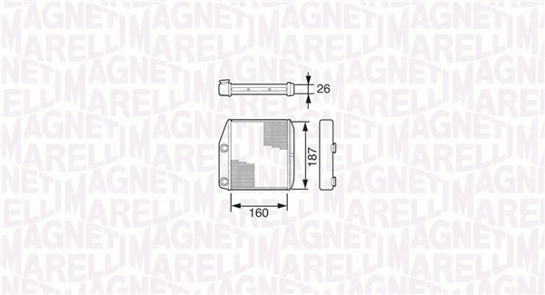 Magneti Marelli Kachelradiateur 350218227000