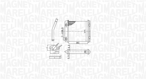 Magneti Marelli Kachelradiateur 350218408000