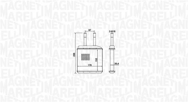 Magneti Marelli Kachelradiateur 350218420000