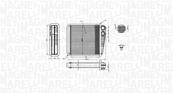 Magneti Marelli Kachelradiateur 350218423000