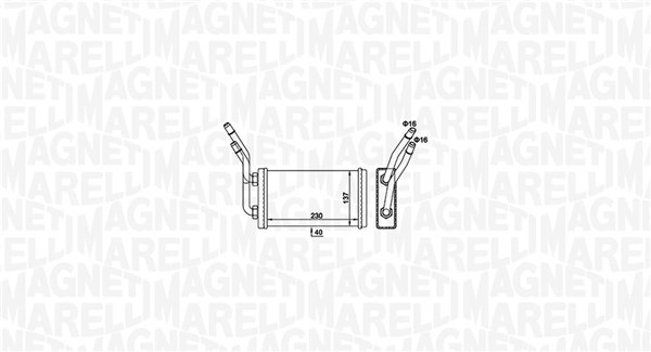 Magneti Marelli Kachelradiateur 350218468000