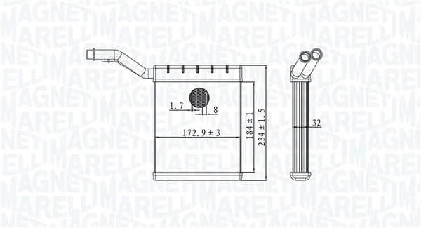 Magneti Marelli Kachelradiateur 350218480000